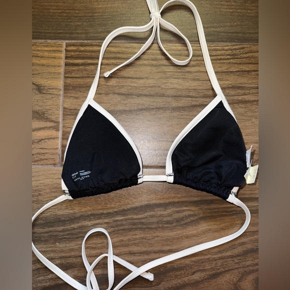 AERIE Wide Rib String Triangle Bikini Top - Picture 4 of 6